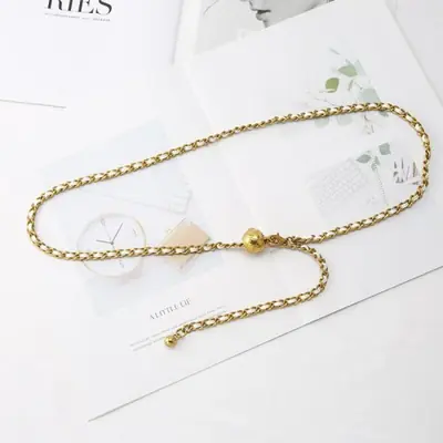Image de Ceinture chaîne dorée élégante pour robe femme