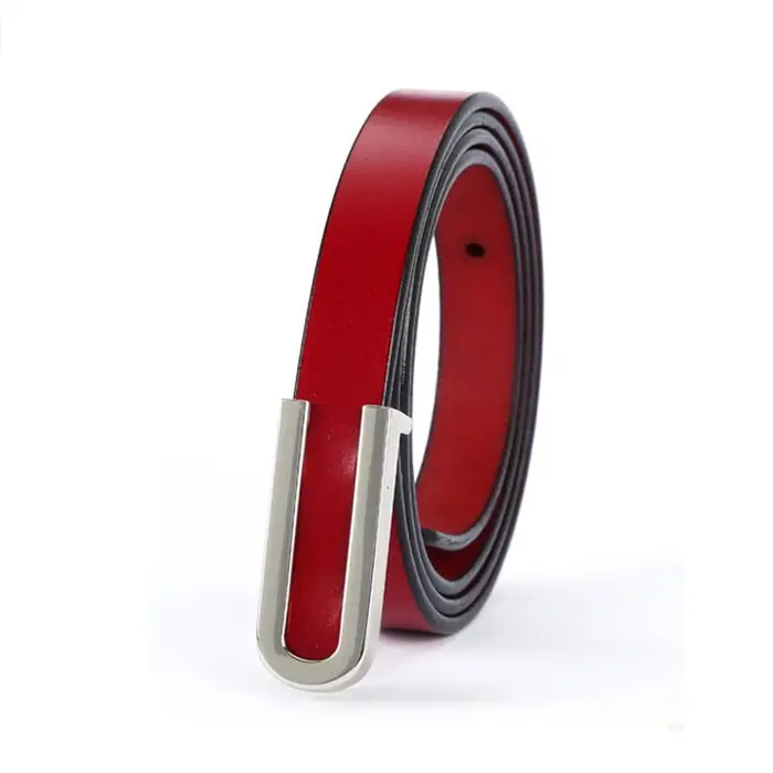 Image de Ceinture en Cuir Véritable Femme - Style Rétro & Élégant