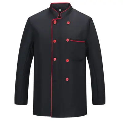 Image de Veste d'uniforme de Chef avec Logo imprimé brodé personnalisé, vêtements de cuisine, chemise de Serv...