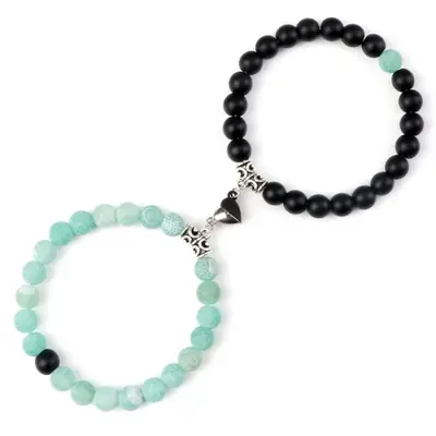 Image de Bracelets Amoureux - Ensemble 2 Pièces en Pierres Naturelles
