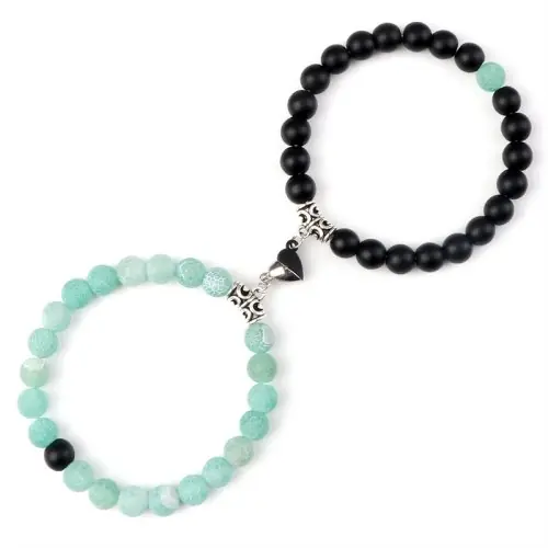 Image de Bracelets Amoureux - Ensemble 2 Pièces en Pierres Naturelles