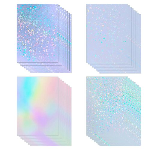 Image of 50 Sheets A6 Waterproof Self-Adhesive Laminating Film for DIY Cards, Photos, and Documents – Clear Protective Film for Home, Office, and School Use