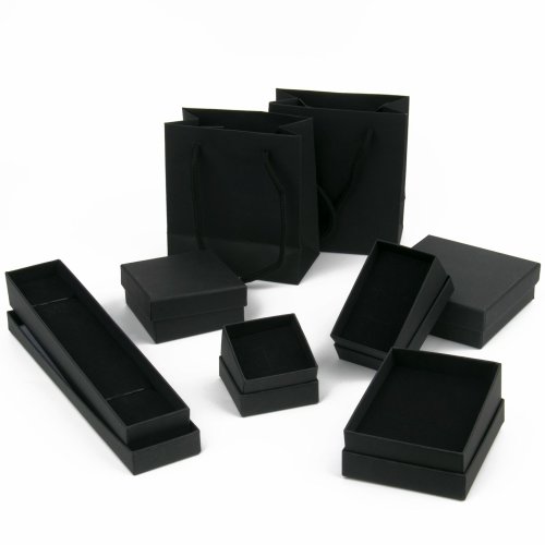 Afbeelding van Stijlvolle Zwarte Sieraden Doos Set