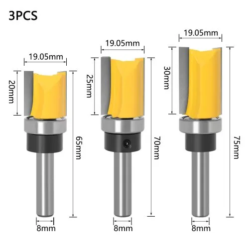 3Pc 8x19.05