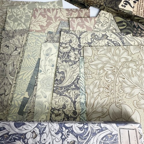 Zdjęcie Papier w stylu vintage – 60 arkuszy w pudełku, idealny do scrapbookingu, DIY, junk journalingu i kreatywnych projektów artystycznych