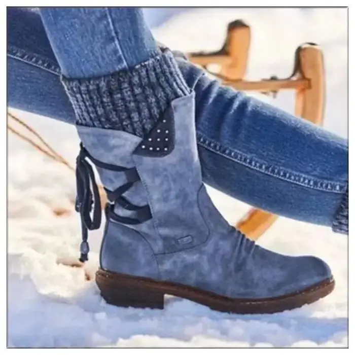 Image de Bottes Hiver Daim Femme - Chaudes & Tendance