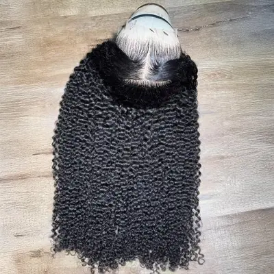 Image de Perruque Bob Lace Frontal Bouclée Naturelle Sans Colle
