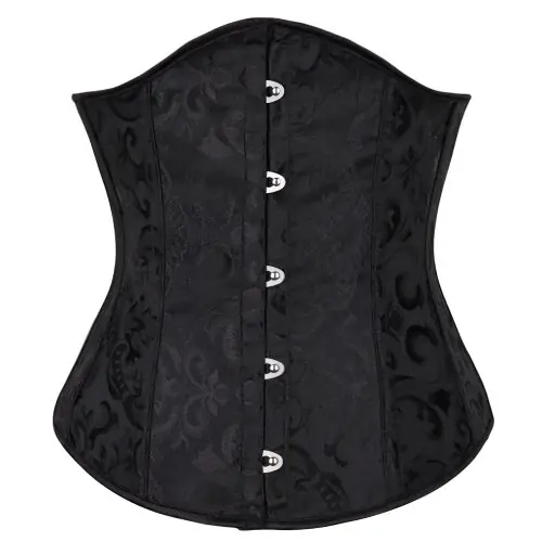 Image de Corset Gothique Floral Push-Up Désossé - Élégance & Séduction