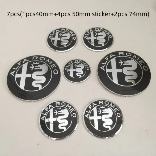 7pcs nieuw zwart