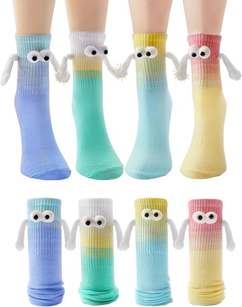 Zdjęcie Kolorowe Skarpetki z Uchwytem – Urocze i Zabawne!