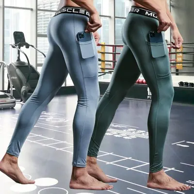 Image de Pantalons de Compression Homme - Performance & Confort