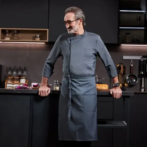 Veste tablier grise