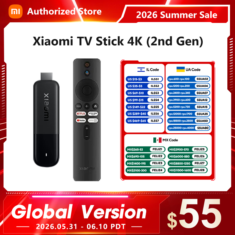 Zdjęcie Xiaomi Mi TV Stick 4K Gen 2 – Przenośny Odtwarzacz Multimedialny z Dolby Vision