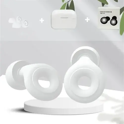 Image de Bouchons d'oreilles en Silicone - Réduction du Bruit & Étanche