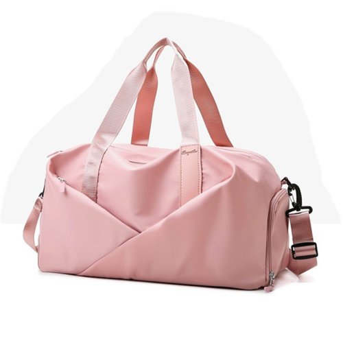 Imagen de Bolsa de Gimnasio para Mujer con Compartimentos Seco y Húmedo, Bolso Deportivo Multifunción para Natación, Yoga y Viajes, Mochila con Asa de Hombro Ideal para Entrenamientos y Fin de Semana