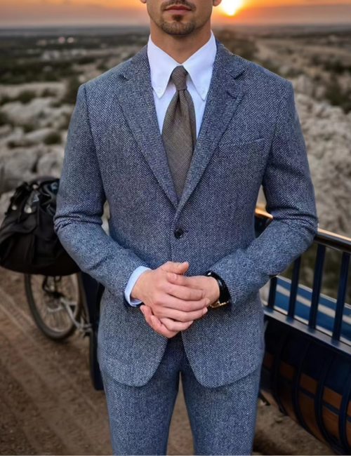 Imagen de Elegante Traje Retro Británico para Hombre