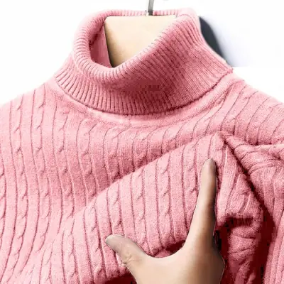 Image de Pull Col Roulé Homme Tricoté Chaud & Ajusté