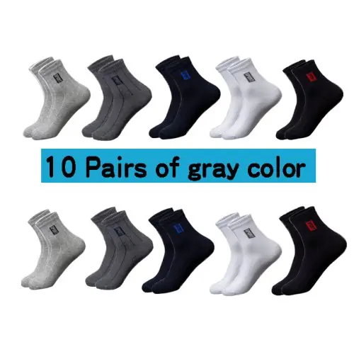 Image de Chaussettes Hommes Coton Respirant - Lot de 20 Pièces
