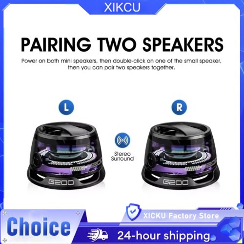 Imagen de Altavoz Bluetooth Portátil G200 con Iluminación RGB, Diseño Magnético y Batería de 7 Horas para Música en Movimiento