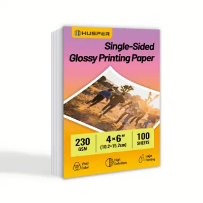 Image de Papier Photo Brillant 4x6 Pouces - 100 Feuilles