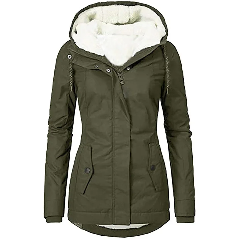 Afbeelding van Stijlvolle Vrouwen Parka met Capuchon – Warm & Comfortabel