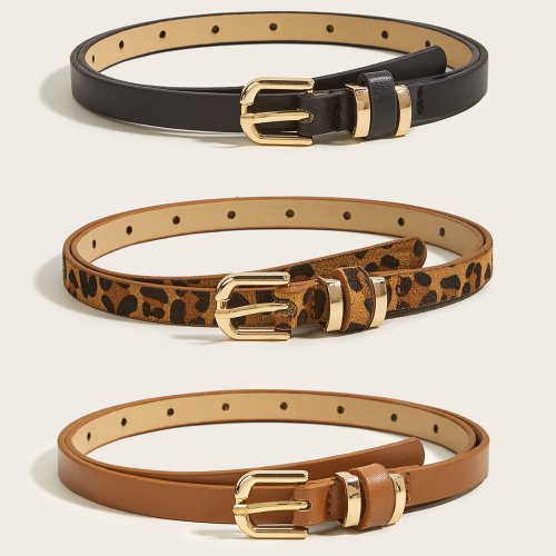 Image of Elegant Designer PU Leather Waist Belt for Women – Stylish Black Fashion Belt with Adjustable Strap for Dresses, Casual Wear & Evening Outfits