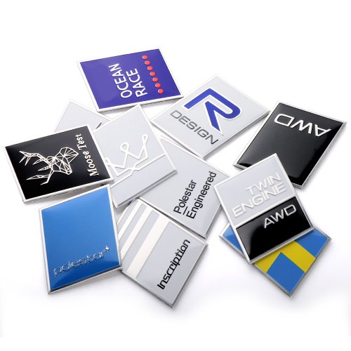 Image of Premium Aluminum Car Styling Badges for Volvo XC60, S60, V40, V50, V60, XC90, S40, S80, C30, XC40 – Side Fender and Trunk Decoration Stickers