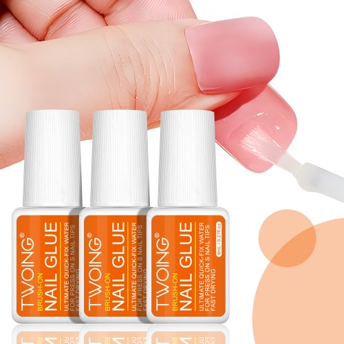 Immagine di Adesivo Liquido Naturale per Unghie Impermeabile e a Lunga Durata, Senza Formaldeide, Ideale per Unghie Finte in Acrilico