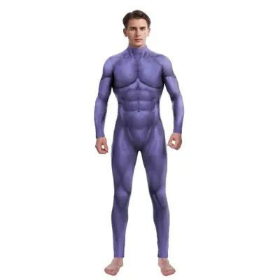 Image de Costume Zentai Vert Musclé 3D - Cosplay & Fêtes