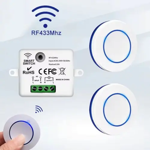 Image de Interrupteur mural RF sans fil pour LED
