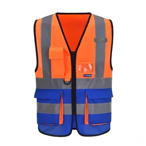 Oranje en blauw