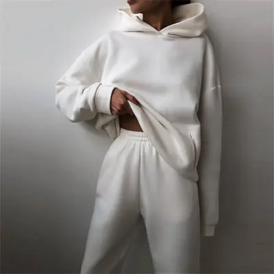 Image de Survêtement Femme 2 Pièces - Sweat à Capuche & Pantalon Long