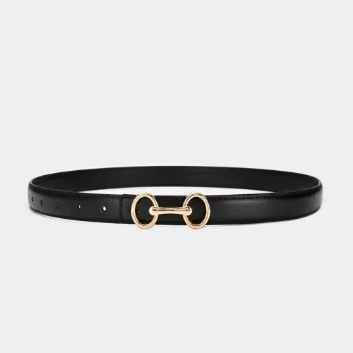 Image de Ceinture Fine en Cuir de Vache - Style Élégant & Raffiné