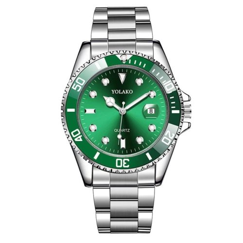 Imagen de Reloj de moda reloj Casual Montre Homme hombres de negocios reloj de cuarzo calendario agua verde Wok fantasma deporte hombres reloj de pulsera
