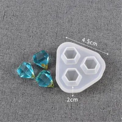 Image de Moule Silicone Pendentif Diamant - Résine & Bijoux DIY