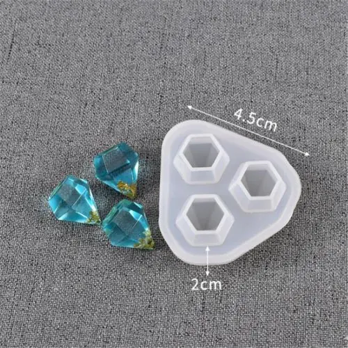 Image de Moule Silicone Pendentif Diamant - Résine & Bijoux DIY