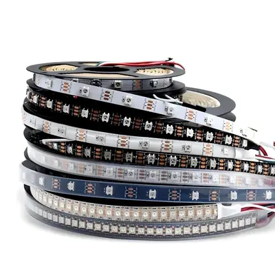 Image de Bande LED RGBIC Intelligente WS2812B - Contrôle Individuel des Pixels