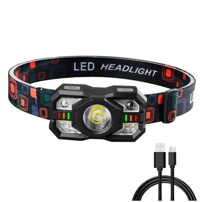Image de Lampe Frontale LED Rechargeable avec Capteur de Mouvement