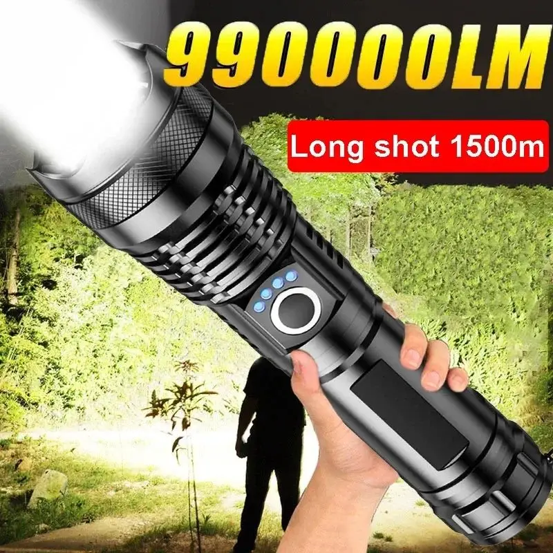 Bild von Leistungs stärkste xhp50 LED-Taschenlampe wiederauf ladbare USB-Taschenlampe Taschenlampen Hochleistungs-taktische Langstrecken laterne