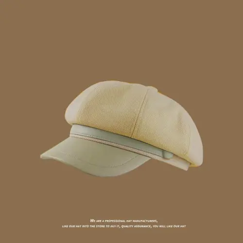 Image de Béret Élégant Femme Automne-Hiver - Chapeau Artistique en Laine Chaude