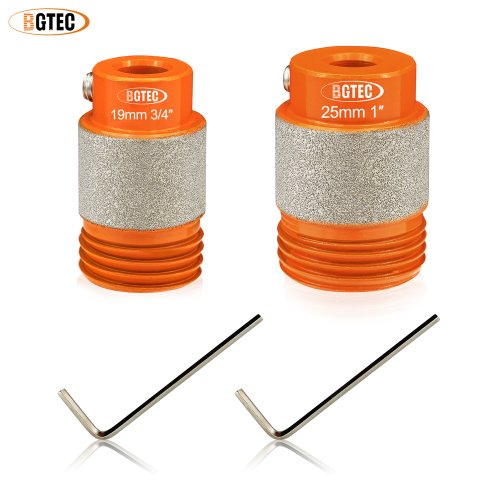 Afbeelding van BGTEC Gebrandschilderd glas Grinder Bit 3/19/25mm Hoofd Gereedschap Met Schroefdraad Voor Gebrandschilderd glas Grinder Keramische tegels Porselein