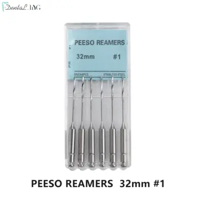 Image de Kit Endodontie Dentaire 6 Pièces - Perceuses Peeso & Fichiers Endo