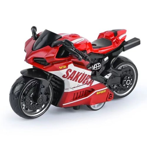 Image de Mini Voiture de Moto en Alliage Sakura V2 - Jouet Métal à Traction