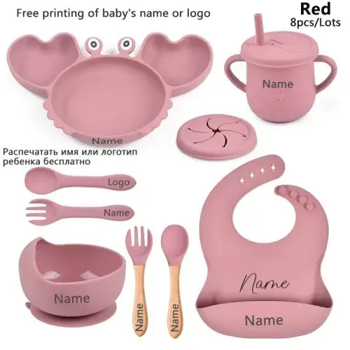 Rouge crabe 8pcs