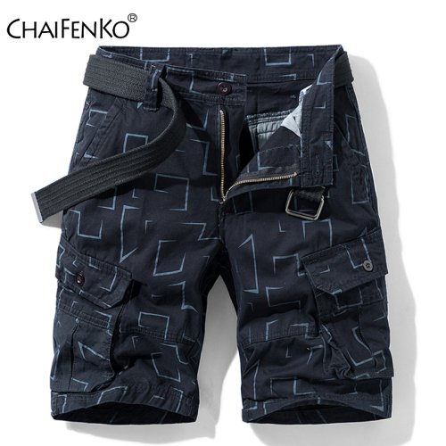 Immagine di Pantaloncini Cargo Uomo in Cotone - Stile Militare Estivo