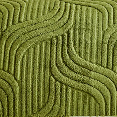 Image de Housse de Canapé Peluche Antidérapante - Design Ondulé
