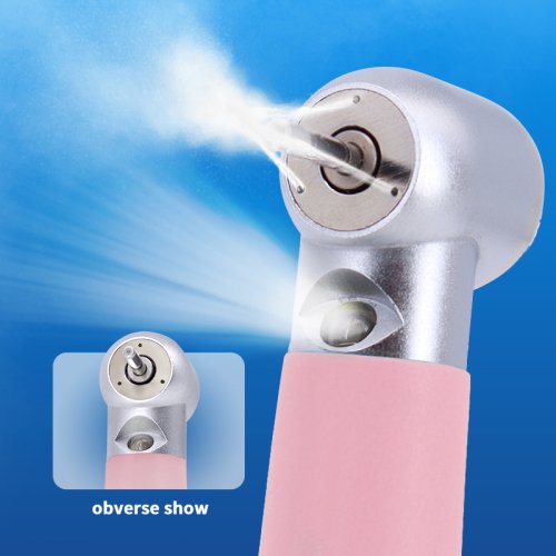 Afbeelding van Roze Tandheelkundig Handstuk met LED & Waternevel