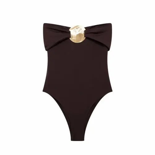 Image de Body Sexy Femme Noir à Épaules Dénudées - Style Extrême
