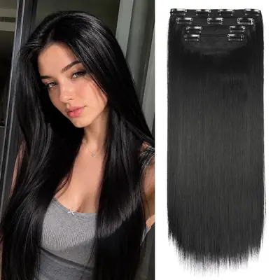 Image de Extensions Cheveux Synthétiques Ondulés 20 Pouces - 4 Pièces