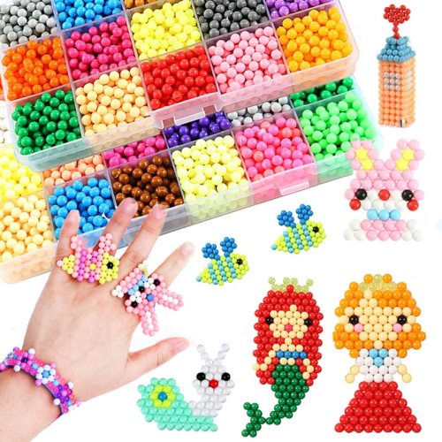 Image of Natural Water Crystal Beads DIY Craft Kit – Magical Growing Beads for Kids' Educational Science & Art Play